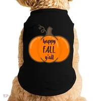 Happy Fall Y'all Pumpkin  Doggie Tank thumb 0