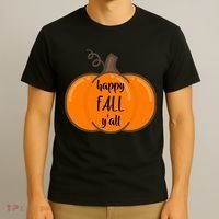 Happy Fall Y'all Pumpkin  T-Shirt thumb 3