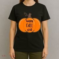 Happy Fall Y'all Pumpkin  T-Shirt thumb 4