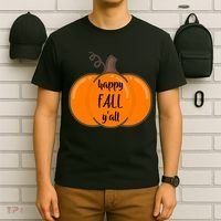 Happy Fall Y'all Pumpkin  T-Shirt thumb 6