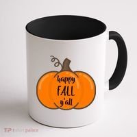 Happy Fall Y'all Pumpkin  Coffee Mug thumb 1
