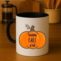 Happy Fall Y'all Pumpkin  Coffee Mug thumb 4