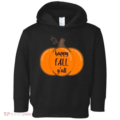 Happy Fall Y'all Pumpkin Toddler Hoodie