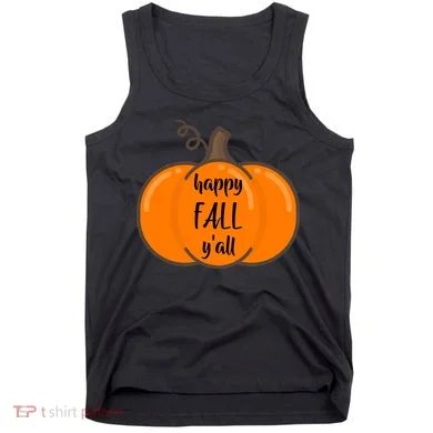 Happy Fall Y'all Pumpkin Tank Top