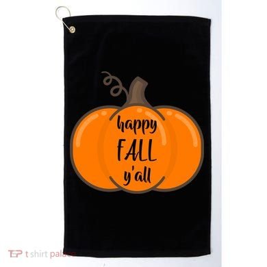Happy Fall Y'all Pumpkin  Golf Towel