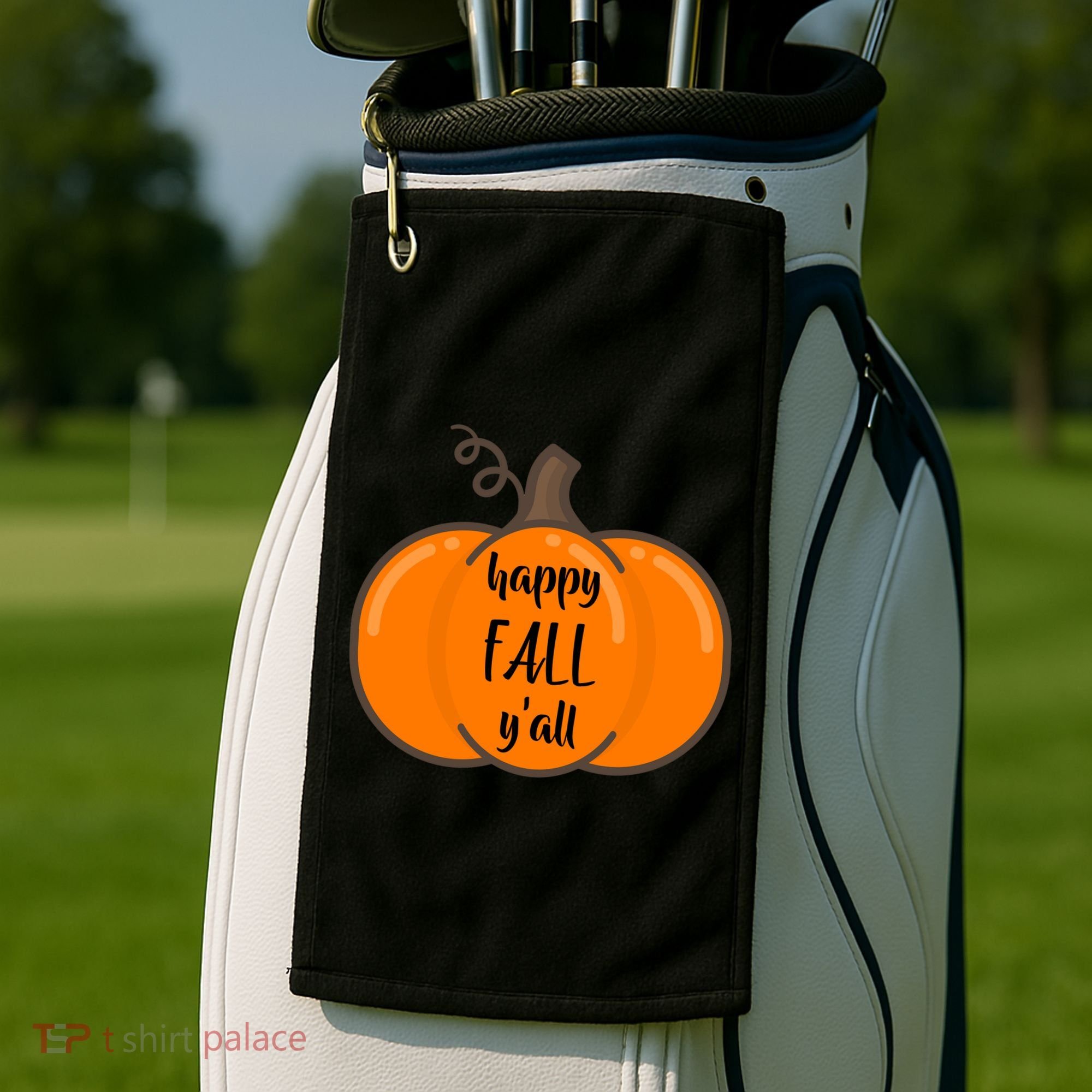 Happy Fall Y'all Pumpkin  Golf Towel