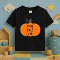 Happy Fall Y'all Pumpkin  Toddler T-Shirt thumb 3
