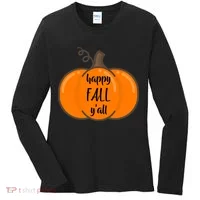 Happy Fall Y'all Pumpkin  Women's Long Sleeve Shirt thumb 0