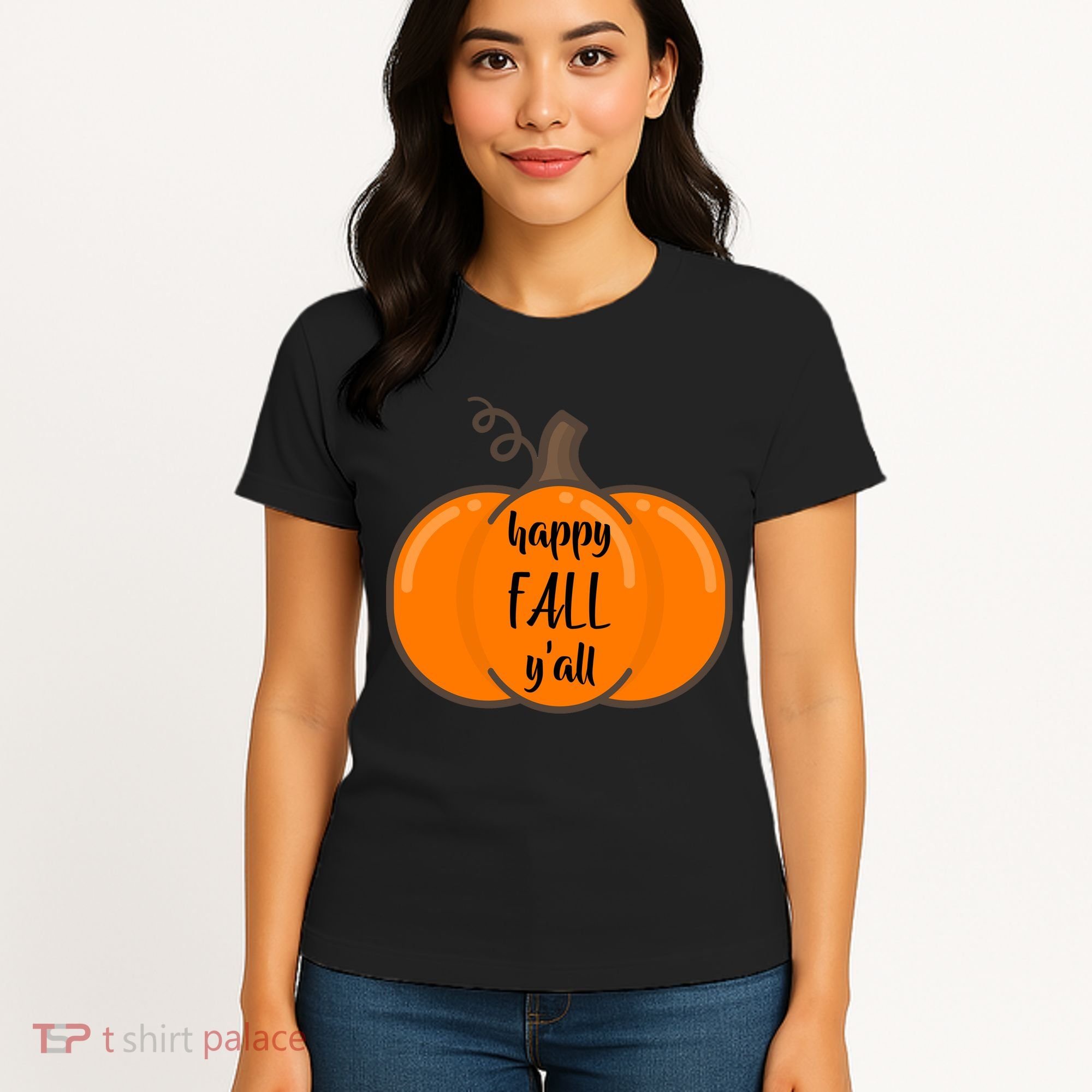 Happy Fall Y'all Pumpkin  Women's T-Shirt