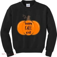 Happy Fall Y'all Pumpkin  Kids Sweatshirt thumb 0