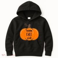 Happy Fall Y'all Pumpkin  Kids Hoodie thumb 0
