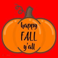 Happy Fall Y'all Pumpkin  Santa Hat thumb 1