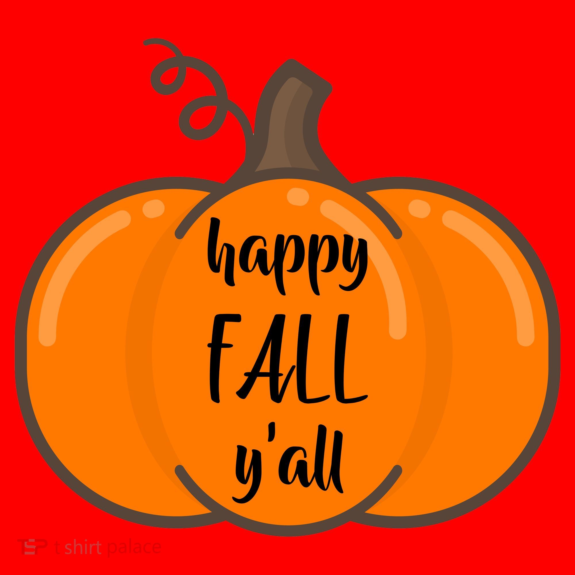 Happy Fall Y'all Pumpkin  Santa Hat