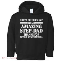 Happy Father's Day Amazing Step Dad Toddler Hoodie thumb 0