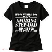 Happy Father's Day Amazing Step Dad Women's T-Shirt thumb 0