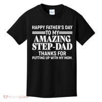 Happy Father's Day Amazing Step Dad Kids T-Shirt thumb 0