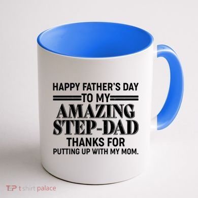 Happy Father's Day Amazing Step Dad Coffee Mug back