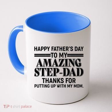 Happy Father's Day Amazing Step Dad Coffee Mug