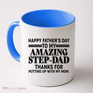 Happy Father's Day Amazing Step Dad Coffee Mug