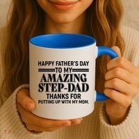 Happy Father's Day Amazing Step Dad Coffee Mug thumb 3
