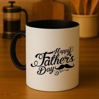 Happy Father's Day Fancy Mustache  Coffee Mug thumb 4