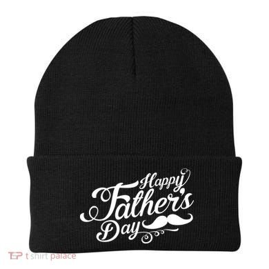 Happy Father's Day Fancy Mustache  Beanie