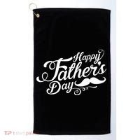 Happy Father's Day Fancy Mustache  Golf Towel thumb 0