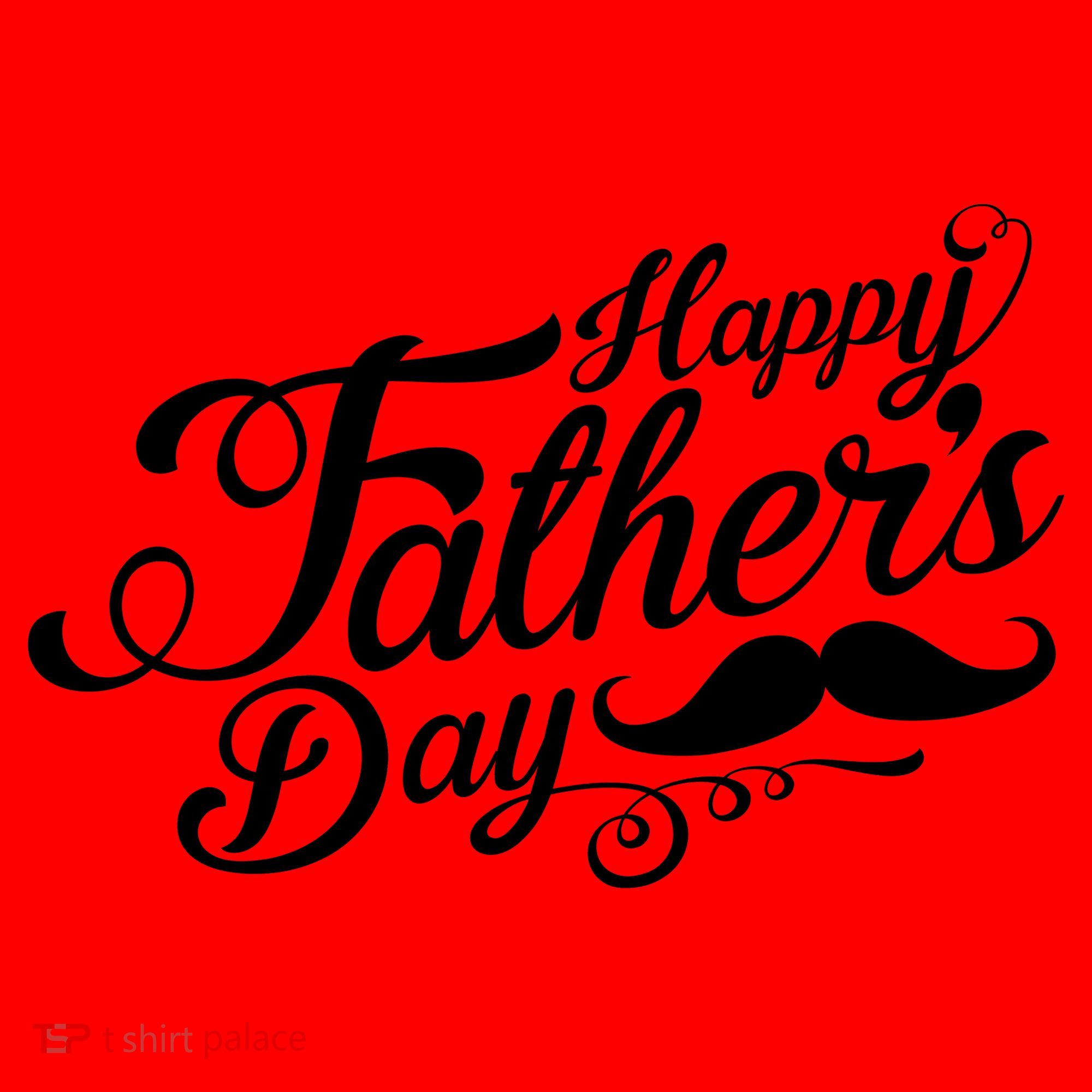 Happy Father's Day Fancy Mustache  Santa Hat