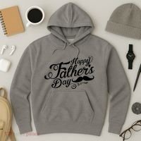 Happy Father's Day Fancy Mustache  Hoodie thumb 3