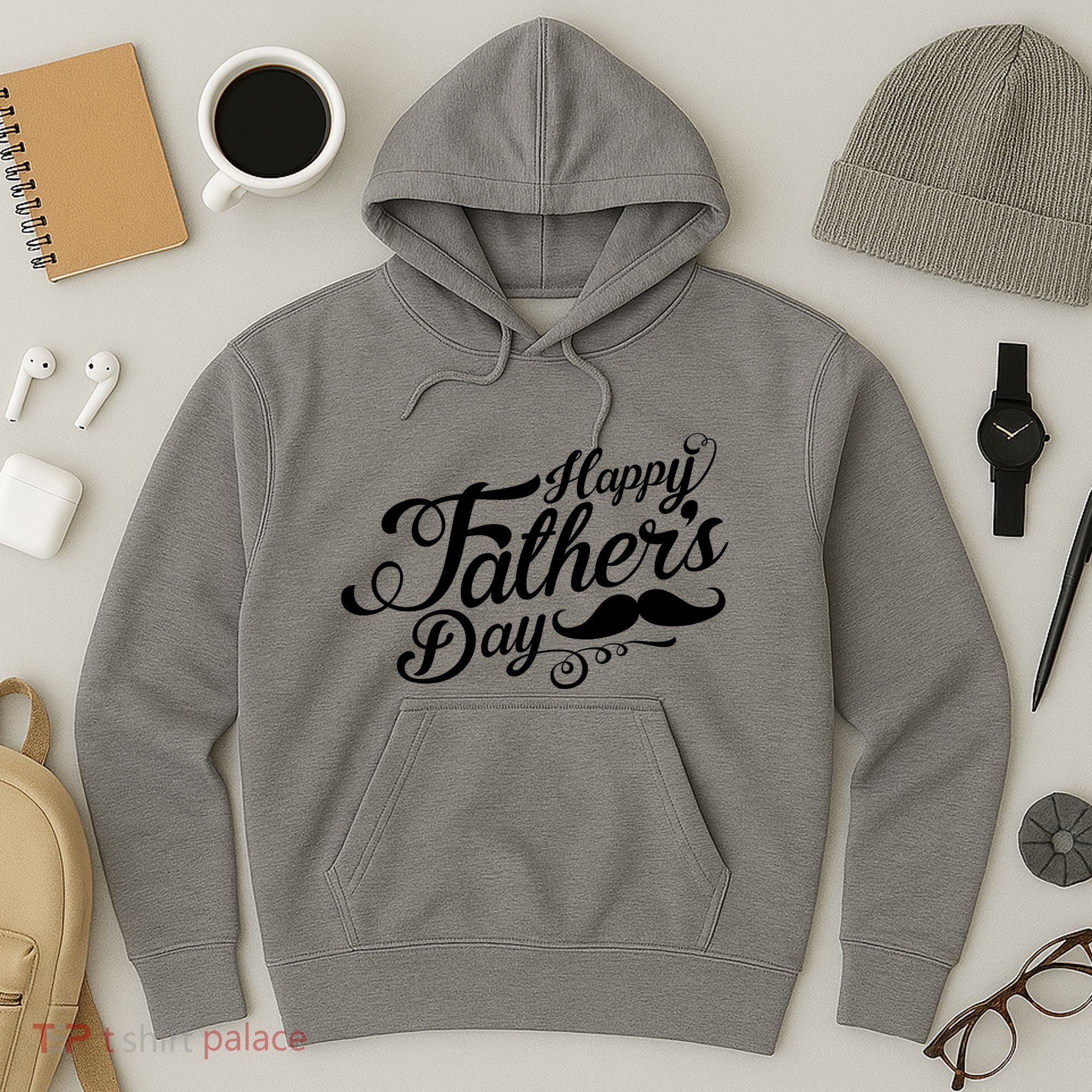 Happy Father's Day Fancy Mustache  Hoodie