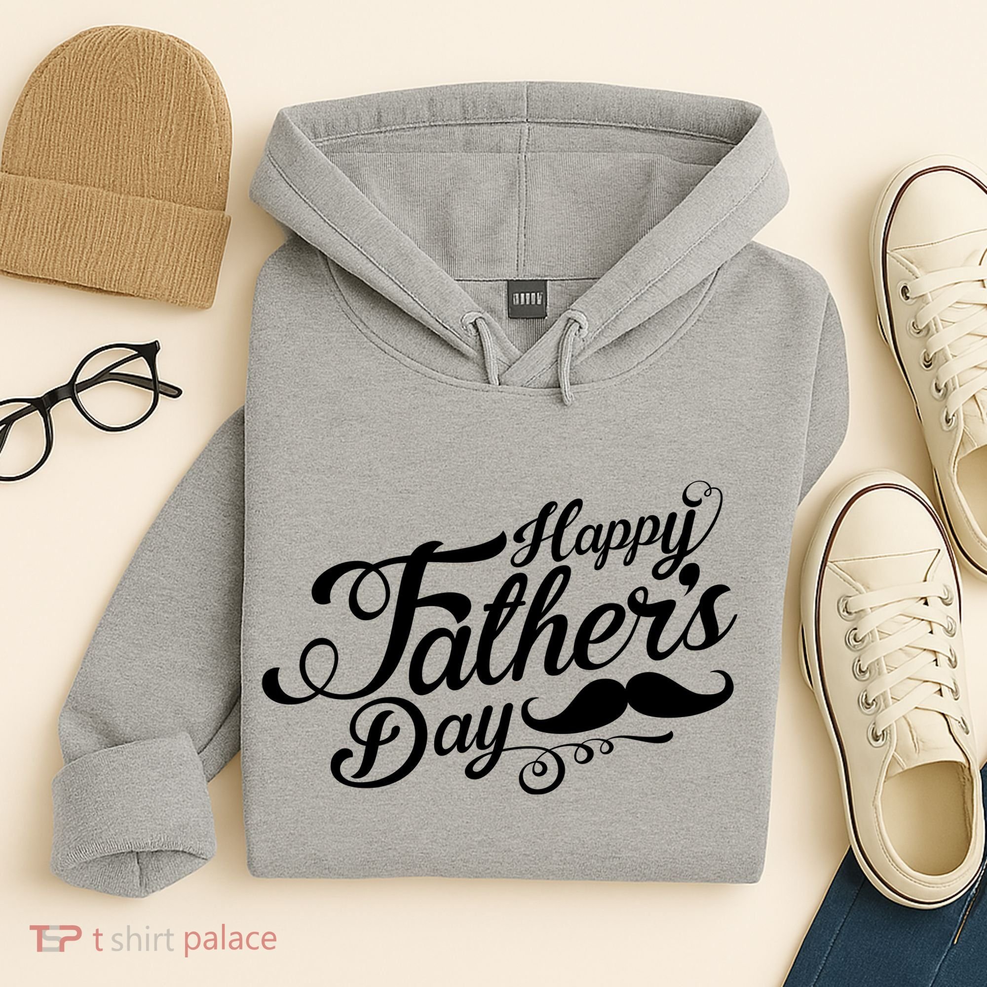 Happy Father's Day Fancy Mustache  Hoodie