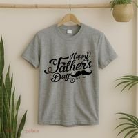 Happy Father's Day Fancy Mustache  T-Shirt thumb 2