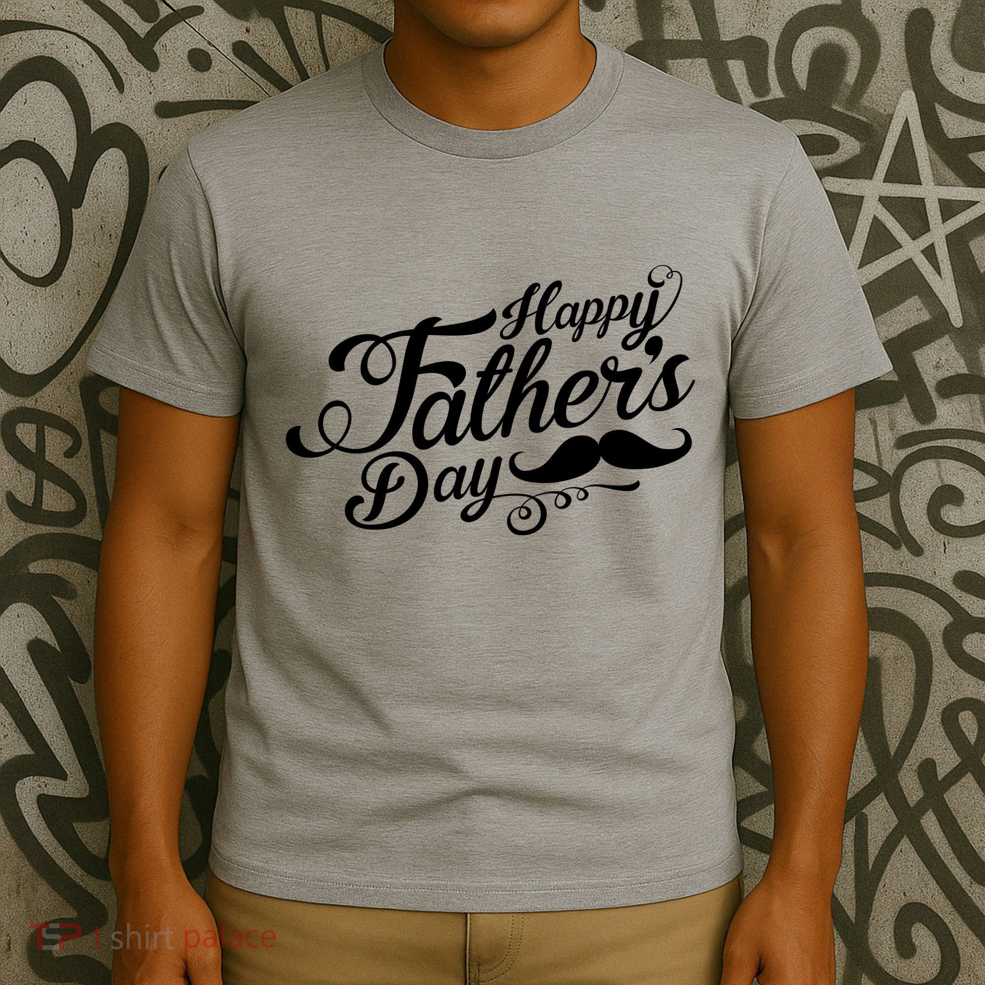 Happy Father's Day Fancy Mustache  T-Shirt