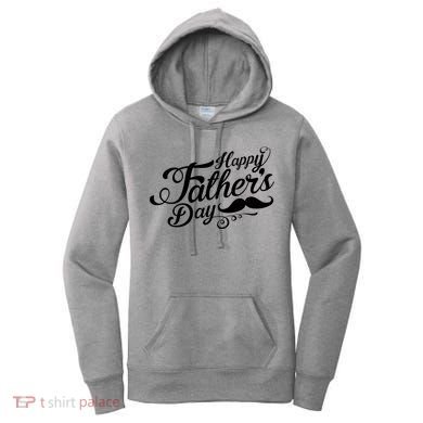 Happy Father's Day Fancy Mustache  Women's Hoodie