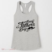 Happy Father's Day Fancy Mustache  Women's Tank Top thumb 0