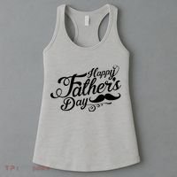 Happy Father's Day Fancy Mustache  Women's Tank Top thumb 3