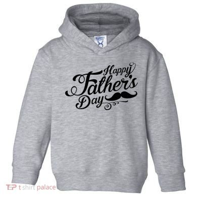 Happy Father's Day Fancy Mustache  Toddler Hoodie
