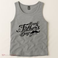 Happy Father's Day Fancy Mustache  Tank Top thumb 2