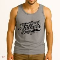 Happy Father's Day Fancy Mustache  Tank Top thumb 3