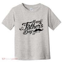 Happy Father's Day Fancy Mustache  Toddler T-Shirt thumb 0
