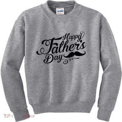 Happy Father's Day Fancy Mustache  Kids Sweatshirt