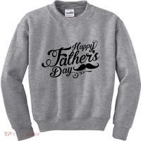Happy Father's Day Fancy Mustache  Kids Sweatshirt thumb 0