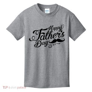 Happy Father's Day Fancy Mustache  Kids T-Shirt