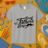 Happy Father's Day Fancy Mustache  Kids T-Shirt thumb 3