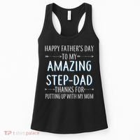 Happy Father's Day To My Amazing Step-Dad Women's Tank Top thumb 0