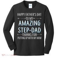 Happy Father's Day To My Amazing Step-Dad Kids Long Sleeve Shirt thumb 0
