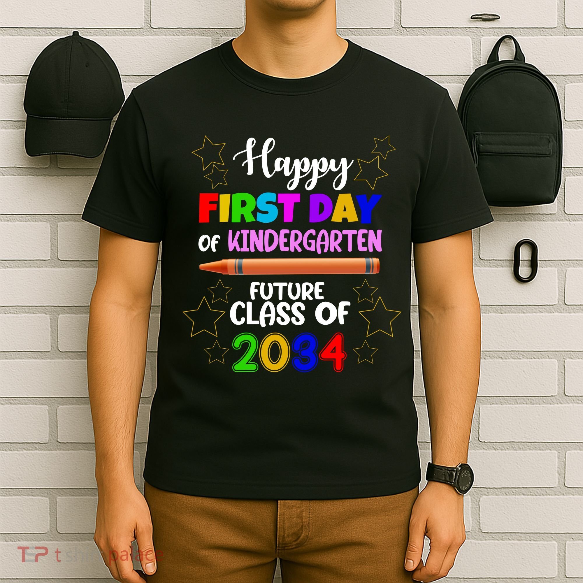 Happy First Day Of Kindergarten Future Class Of 2034 T-Shirt