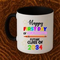 Happy First Day Of Kindergarten Future Class Of 2034 Coffee Mug thumb 2
