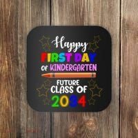 Happy First Day Of Kindergarten Future Class Of 2034 Coaster thumb 0