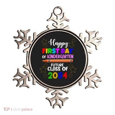 Happy First Day Of Kindergarten Future Class Of 2034 Ornament